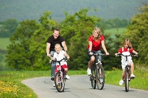 http://www.dreamstime.com/stock-image-family-riding-bicycles-image12224421